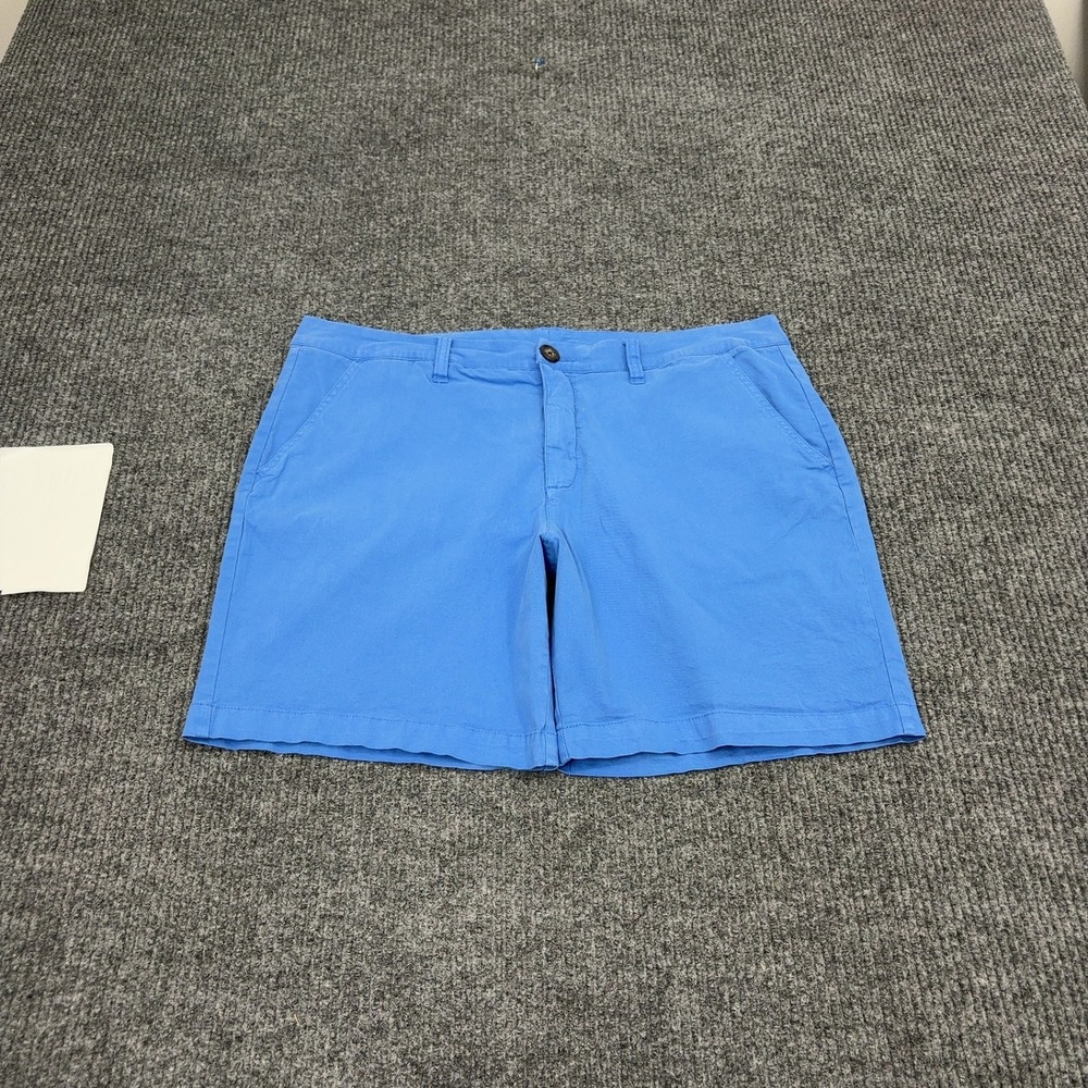 Chubbies Shorts Mens 34 Blue Cotton Lycra 7 Inch Inseam Originals Casual Preppy